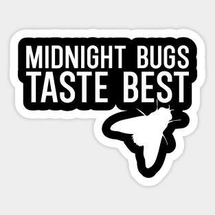 Midnight bugs taste best Sticker